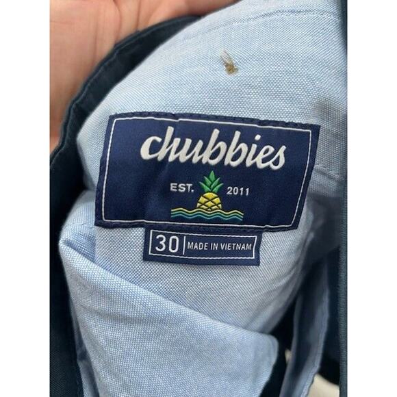 Chubbies The Armadas 5.5" Shorts Flat Front Stretch Twill Regular Fit Blue 30 - Picture 4 of 7